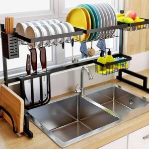 Over the Sink Counter Plate Rack